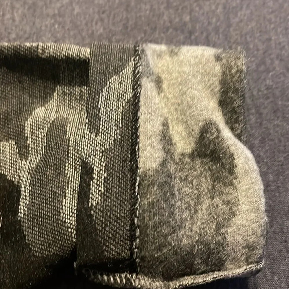 Zac & Rachel Black & gray/grey Camouflage Design  fleece leggings Medium - Picture 6 of 6